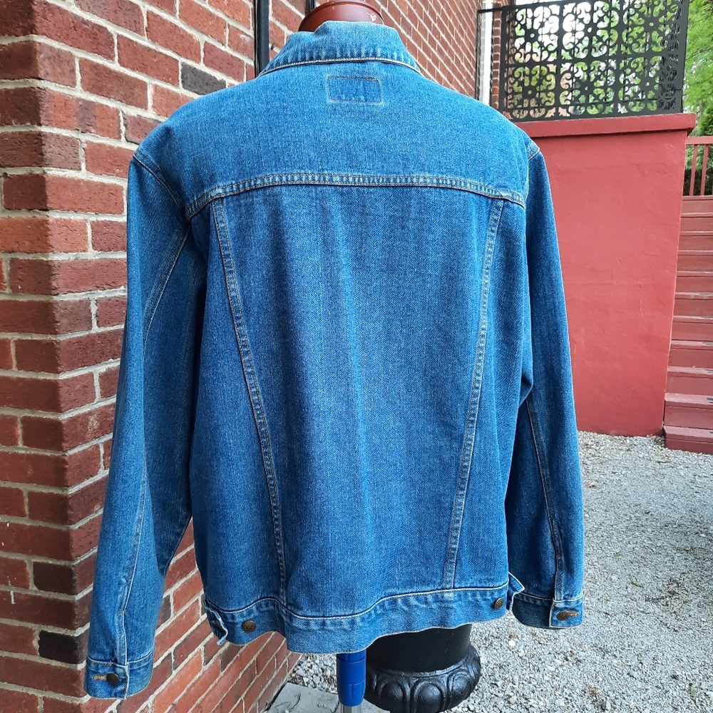 Lee Vintage 90's Denim Trucker Jacket Unisex Spring Blogger - Picture 7 of 12